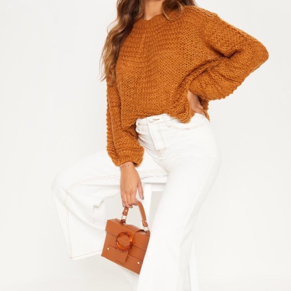 PrettyLittleThing Sweaters - Rust oversized sweater